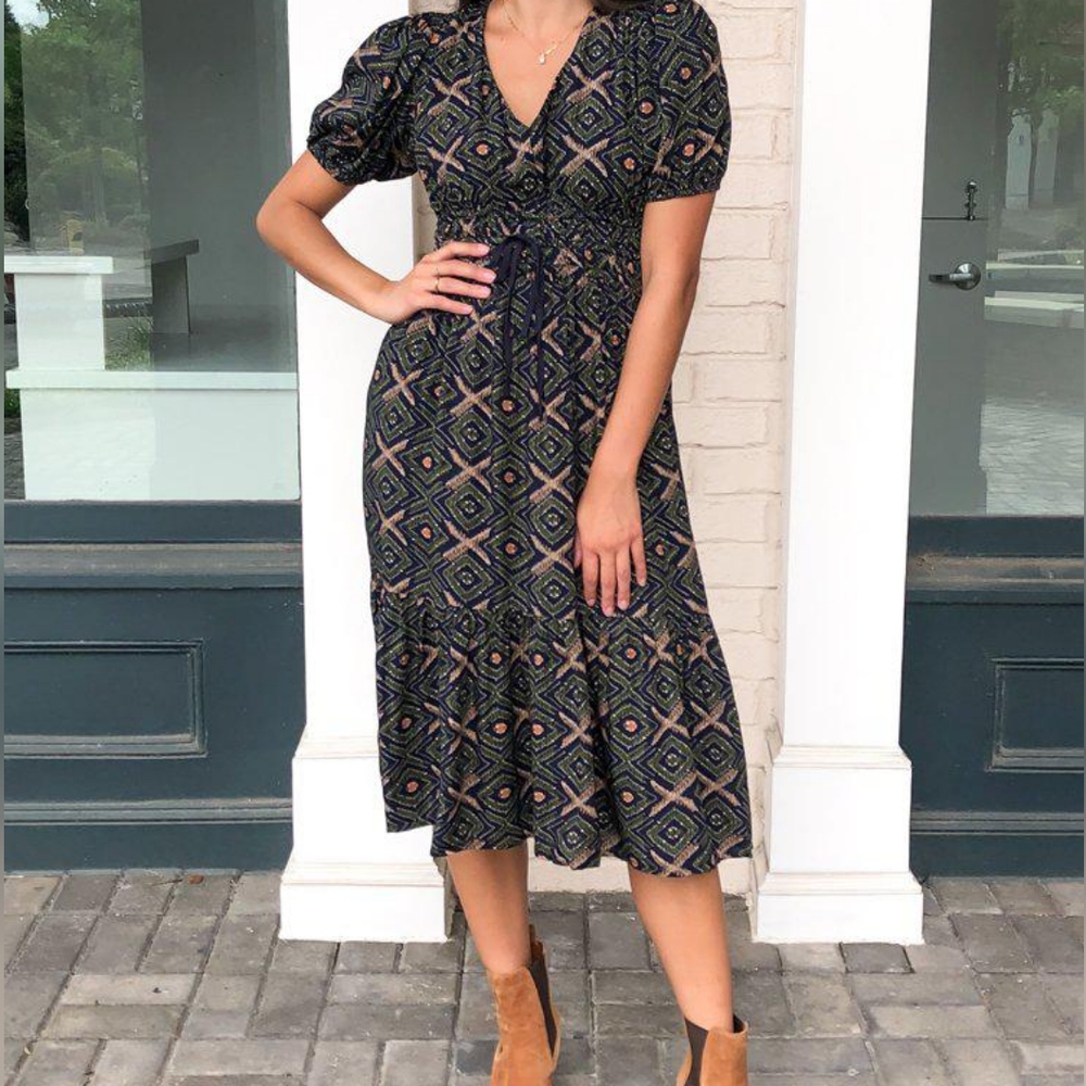 Anthropologie Bohme Tribal Midi Dress
